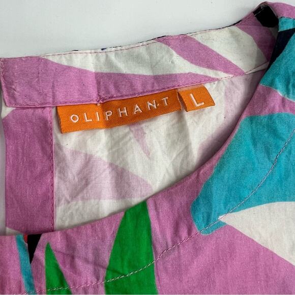 Oliphant puff sleeve zebra top sz L - Picture 3 of 6